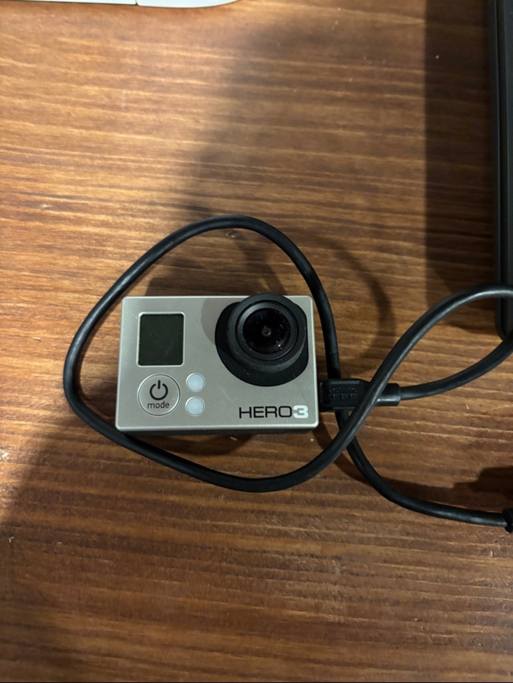 GoPro HERO3 Silver and Black Action Camera with USB Cable